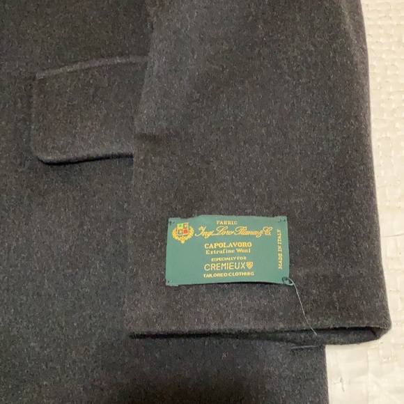 Daniel Cremieux Signature Loro Piana Bib Wool Coat - Picture 3 of 5